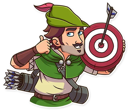 👍 Стикер «Robin Hood» для Telegram