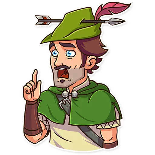 😨 Стикер «Robin Hood» для Telegram