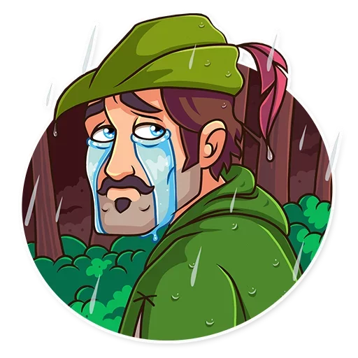 😭 Стикер «Robin Hood» для Telegram