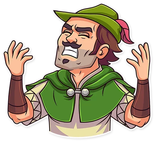 😫 Стикер «Robin Hood» для Telegram