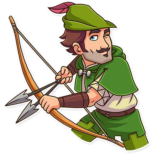😉 Стикер «Robin Hood» для Telegram