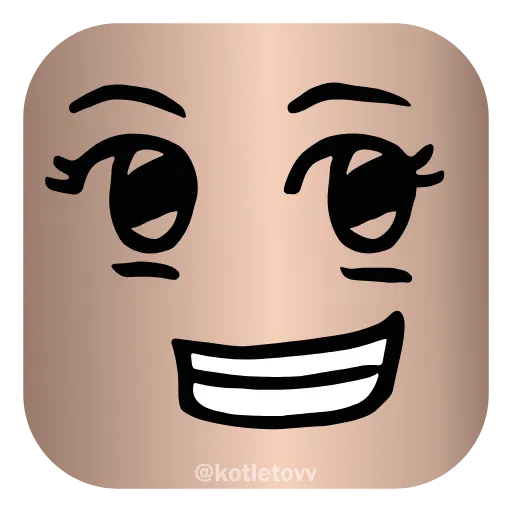 😏 Эмодзи «Roblox Faces 👉» для Telegram