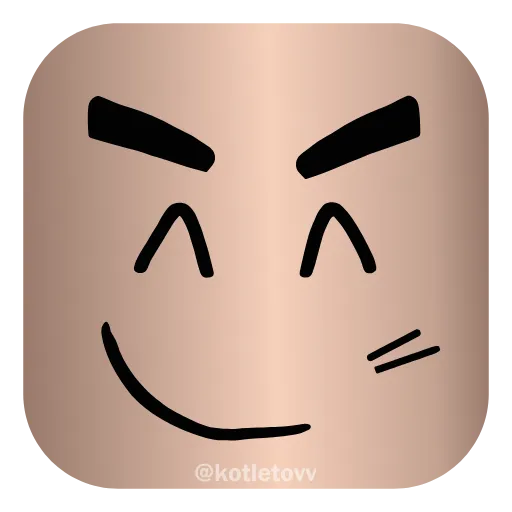 😌 Эмодзи «Roblox Faces 👉» для Telegram