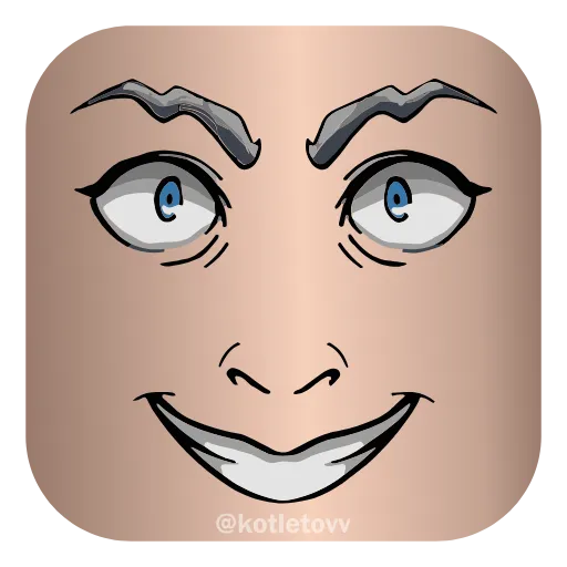 👹 Эмодзи «Roblox Faces 👉» для Telegram