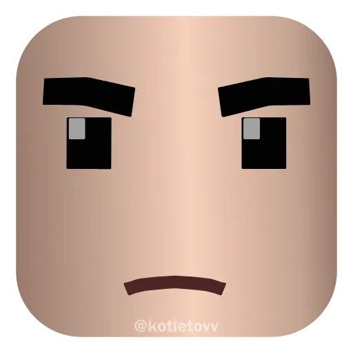 😕 Эмодзи «Roblox Faces 👉» для Telegram