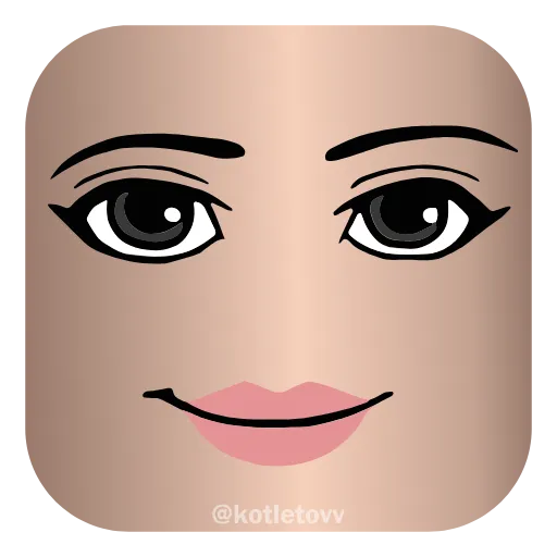 😏 Эмодзи «Roblox Faces 👉» для Telegram