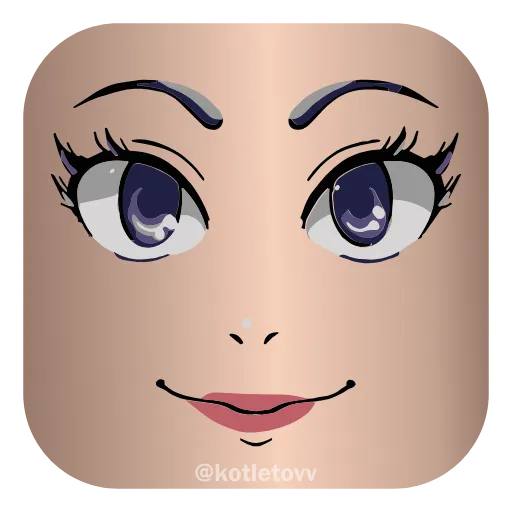 🙄 Эмодзи «Roblox Faces 👉» для Telegram