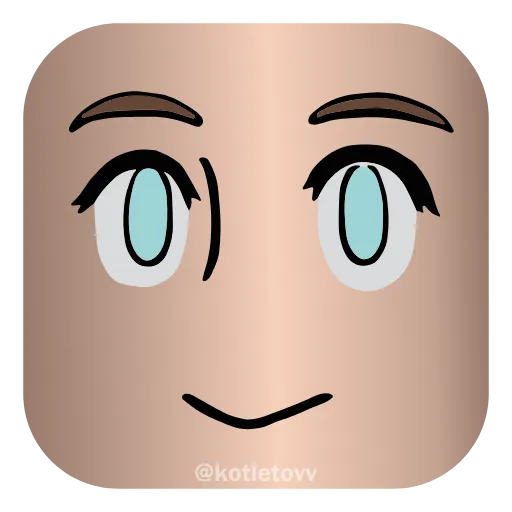 🙂 Эмодзи «Roblox Faces 👉» для Telegram