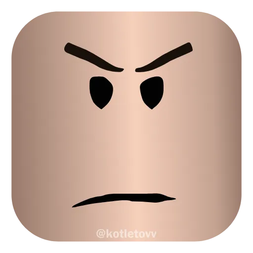 😠 Эмодзи «Roblox Faces 👉» для Telegram
