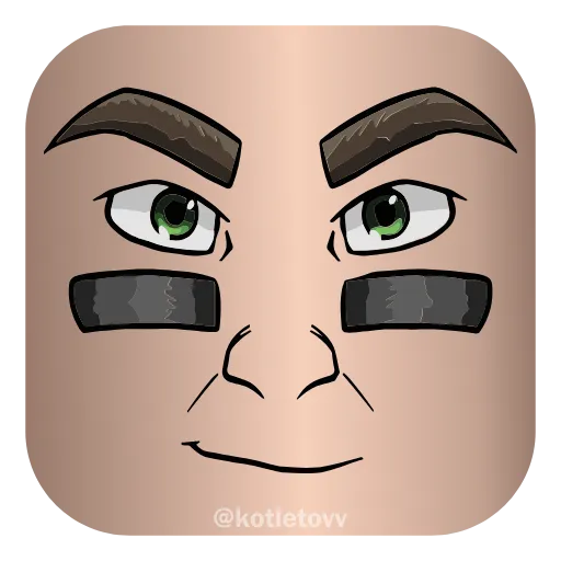 😏 Эмодзи «Roblox Faces 👉» для Telegram