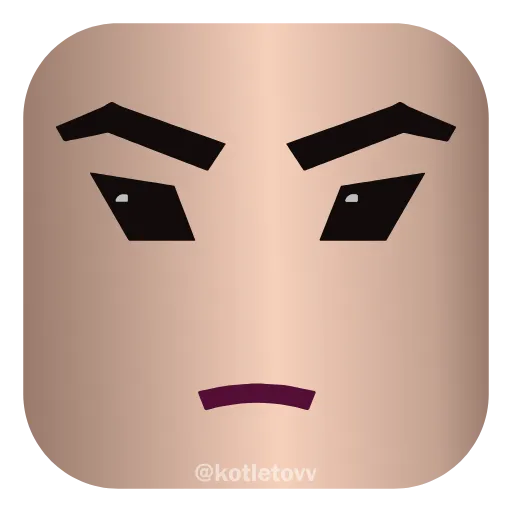 😑 Эмодзи «Roblox Faces 👉» для Telegram