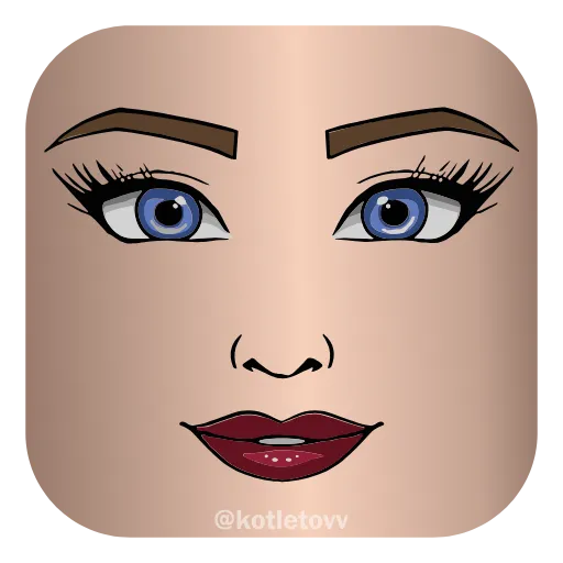 👄 Эмодзи «Roblox Faces 👉» для Telegram