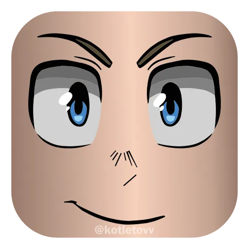 😏 Эмодзи «Roblox Faces 👉» для Telegram