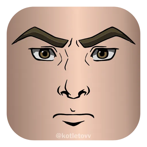 😟 Эмодзи «Roblox Faces 👉» для Telegram