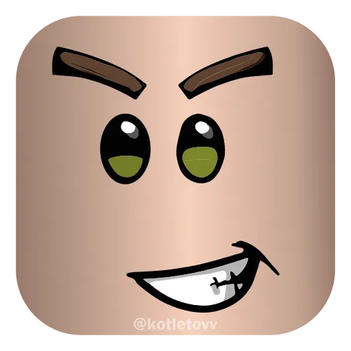 😈 Эмодзи «Roblox Faces 👉» для Telegram
