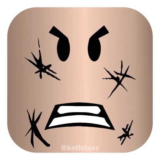 😡 Эмодзи «Roblox Faces 👉» для Telegram