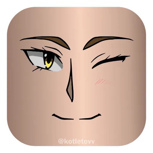 😉 Эмодзи «Roblox Faces 👉» для Telegram