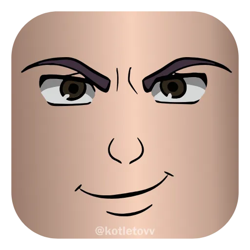 😈 Эмодзи «Roblox Faces 👉» для Telegram