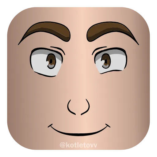 🙂 Эмодзи «Roblox Faces 👉» для Telegram
