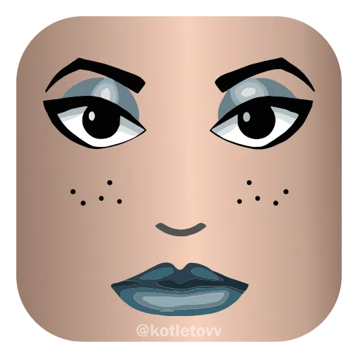 😐 Эмодзи «Roblox Faces 👉» для Telegram