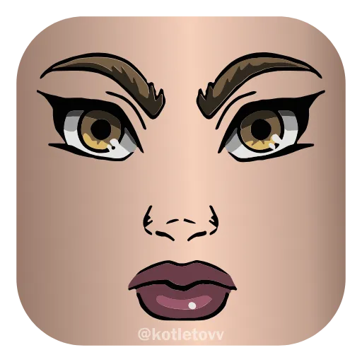 💋 Эмодзи «Roblox Faces 👉» для Telegram