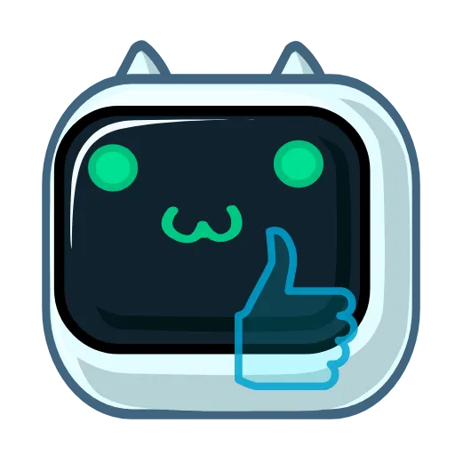 👍 Эмодзи «🤔Робокот» для Telegram