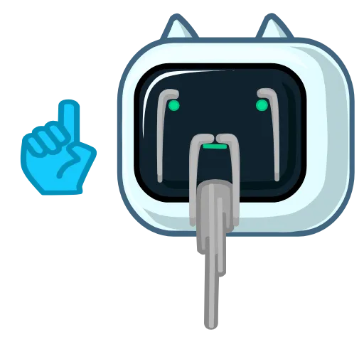 ☝️ Эмодзи «🤔Робокот» для Telegram