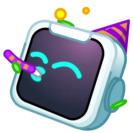 🥳 Стикер «Robo Emoji» для Telegram