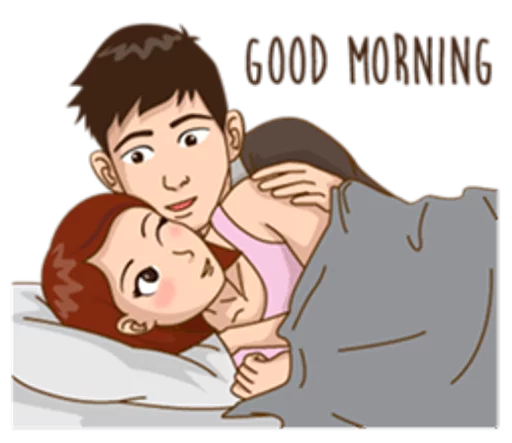 😉 Стикер «Romantic Couple In Love» для Telegram