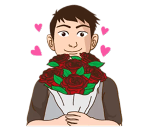 💐 Стикер «Romantic Couple In Love» для Telegram