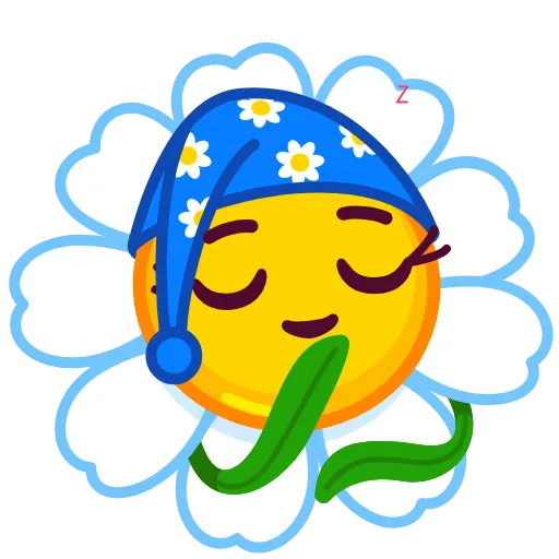 😴 Эмодзи «Romashka» для Telegram