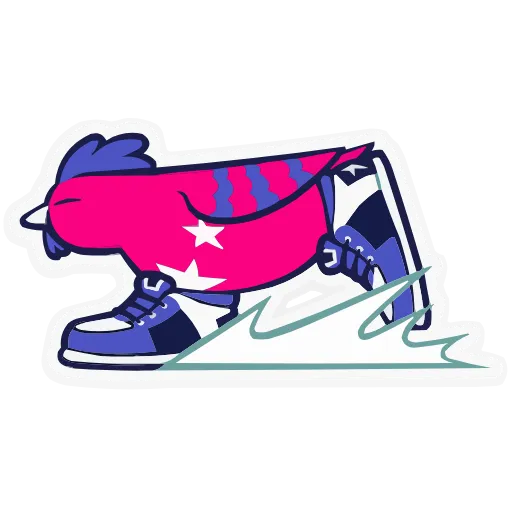 ⛸ Эмодзи «Набор эмоджи с петушком Рустом из ВК в качестве» для Telegram