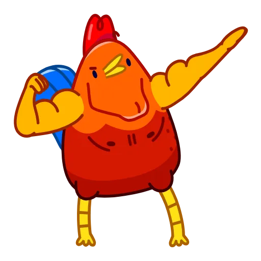 💪 Эмодзи «Rooster» для Telegram