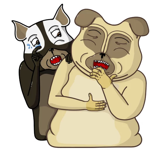 😆 Стикер «Roro and Poro» для Telegram