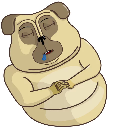 😪 Стикер «Roro and Poro» для Telegram