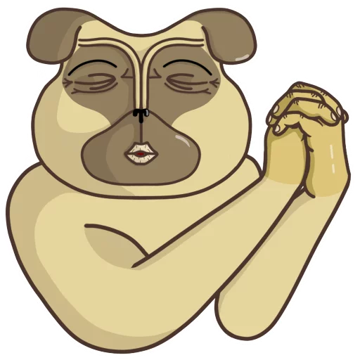 😚 Стикер «Roro and Poro» для Telegram