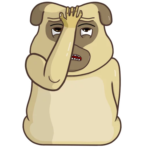 🤦 Стикер «Roro and Poro» для Telegram