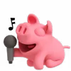 🎼 Эмодзи «Rosa Pig» для Telegram