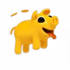 🤑 Эмодзи «Rosa Pig» для Telegram