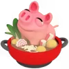 😋 Эмодзи «Rosa Pig» для Telegram