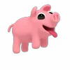 🥳 Эмодзи «Rosa Pig» для Telegram