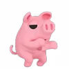 🥳 Эмодзи «Rosa Pig» для Telegram