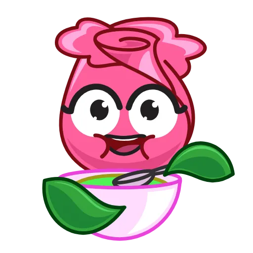 🍵 Эмодзи «☺ Роза - анимированные розочка» для Telegram