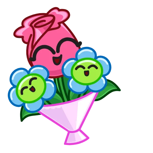 💐 Эмодзи «☺ Роза - анимированные розочка» для Telegram