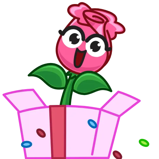 🌹 Эмодзи «☺ Роза - анимированные розочка» для Telegram