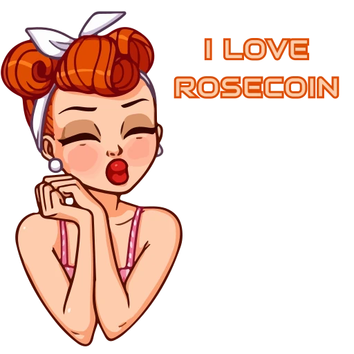 ❤️ Стикер «Rosecoin» для Telegram