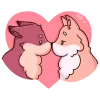 🤩 Эмодзи «Рози И Вайлет» для Telegram