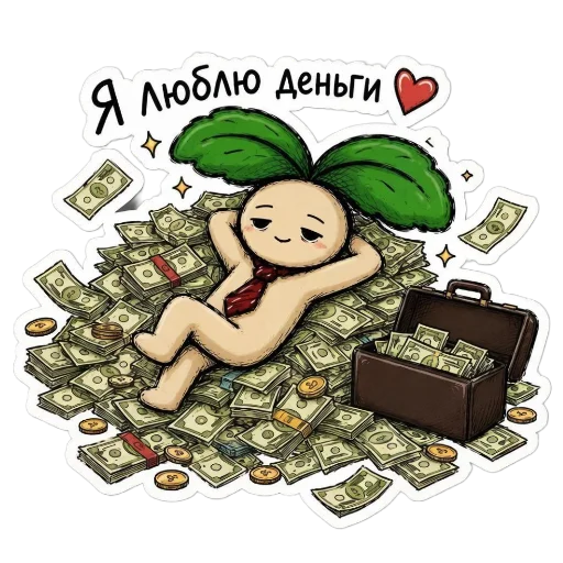 💰 Стикер «Росток 2.0» для Telegram