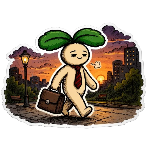 🌇 Стикер «Росток 2.0» для Telegram