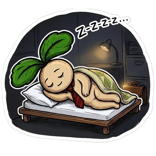 🌙 Стикер «Росток 2.0» для Telegram